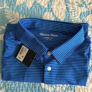 Mizzen+Main Royal Blue Striped Shirt